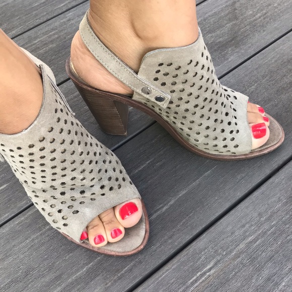 Rag & Bone Wyatt Perforated Suede Leather Sandals - Picture 9 of 9